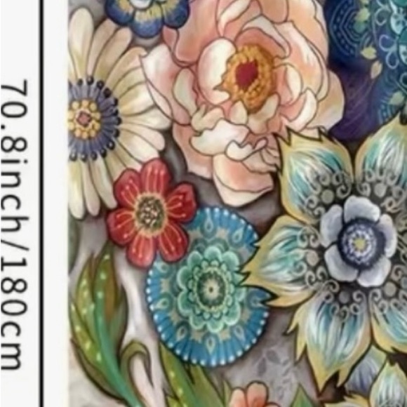 Floral Shower Curtain - Multicolor - Picture 2 of 3